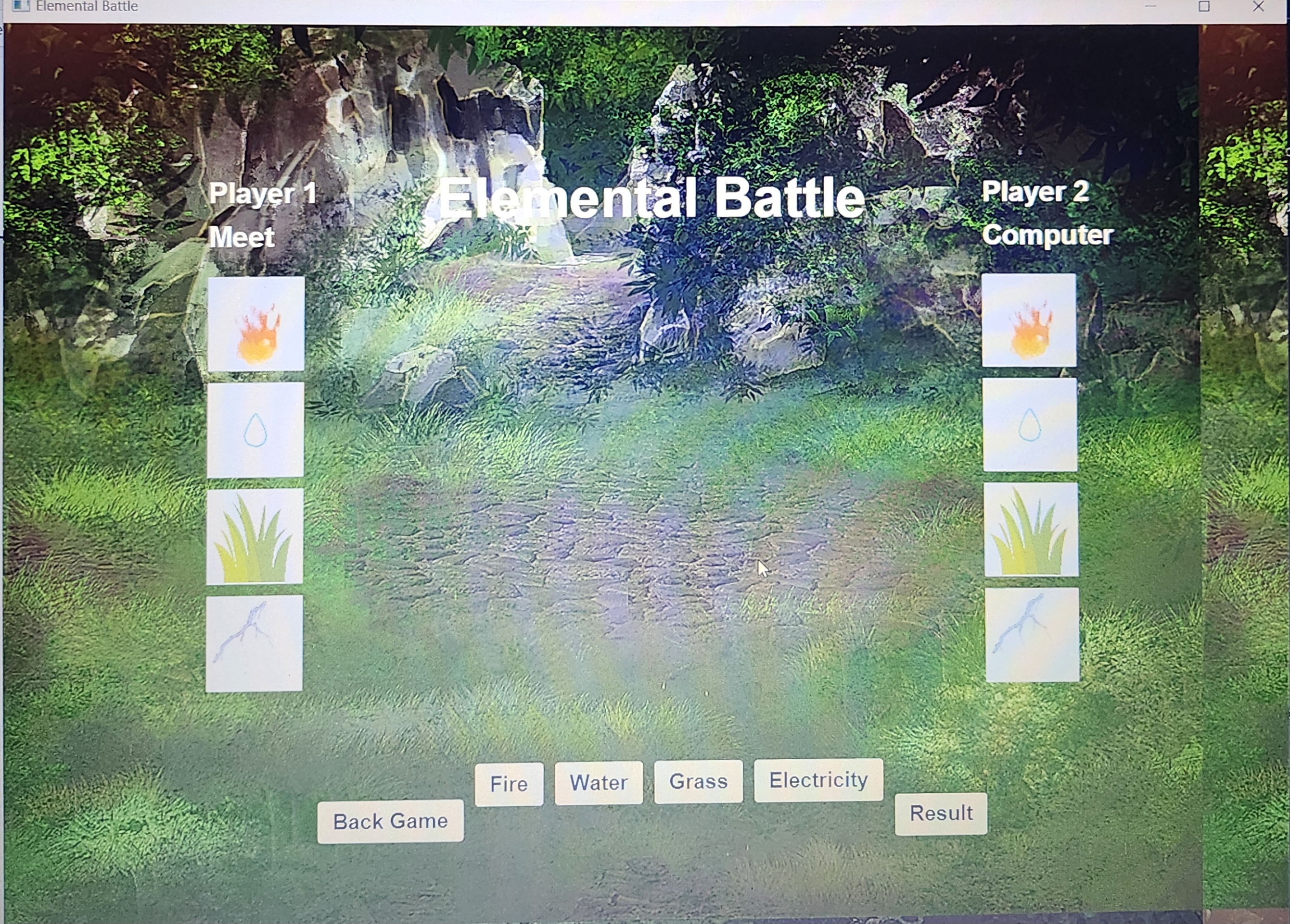 Elemental Battle Game